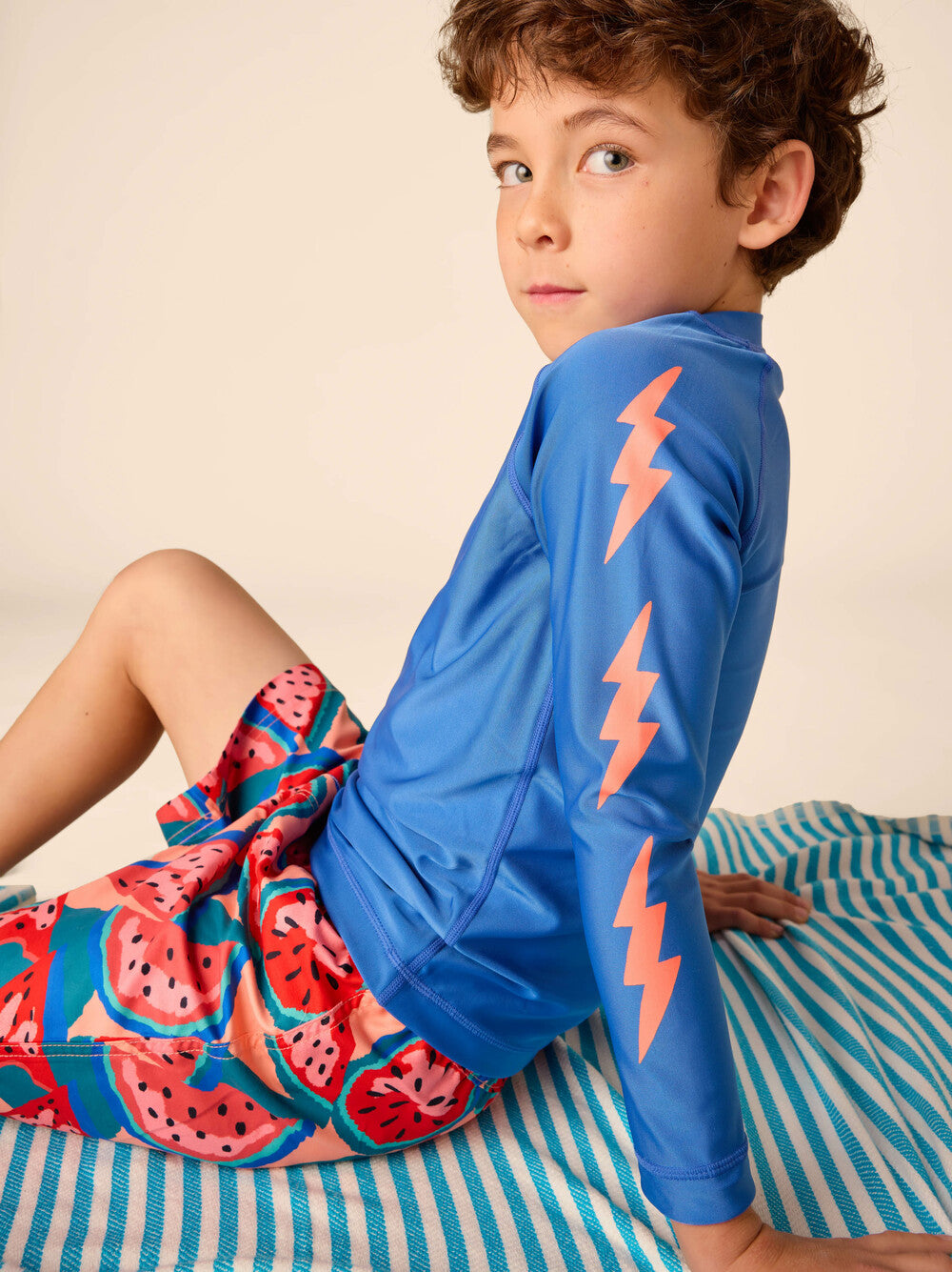 Mid-Length Swim Toddler Trunks - Wiggly Watermelons