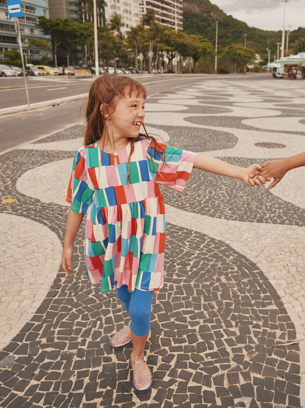 Kaftan Dress - Copacabana Tile