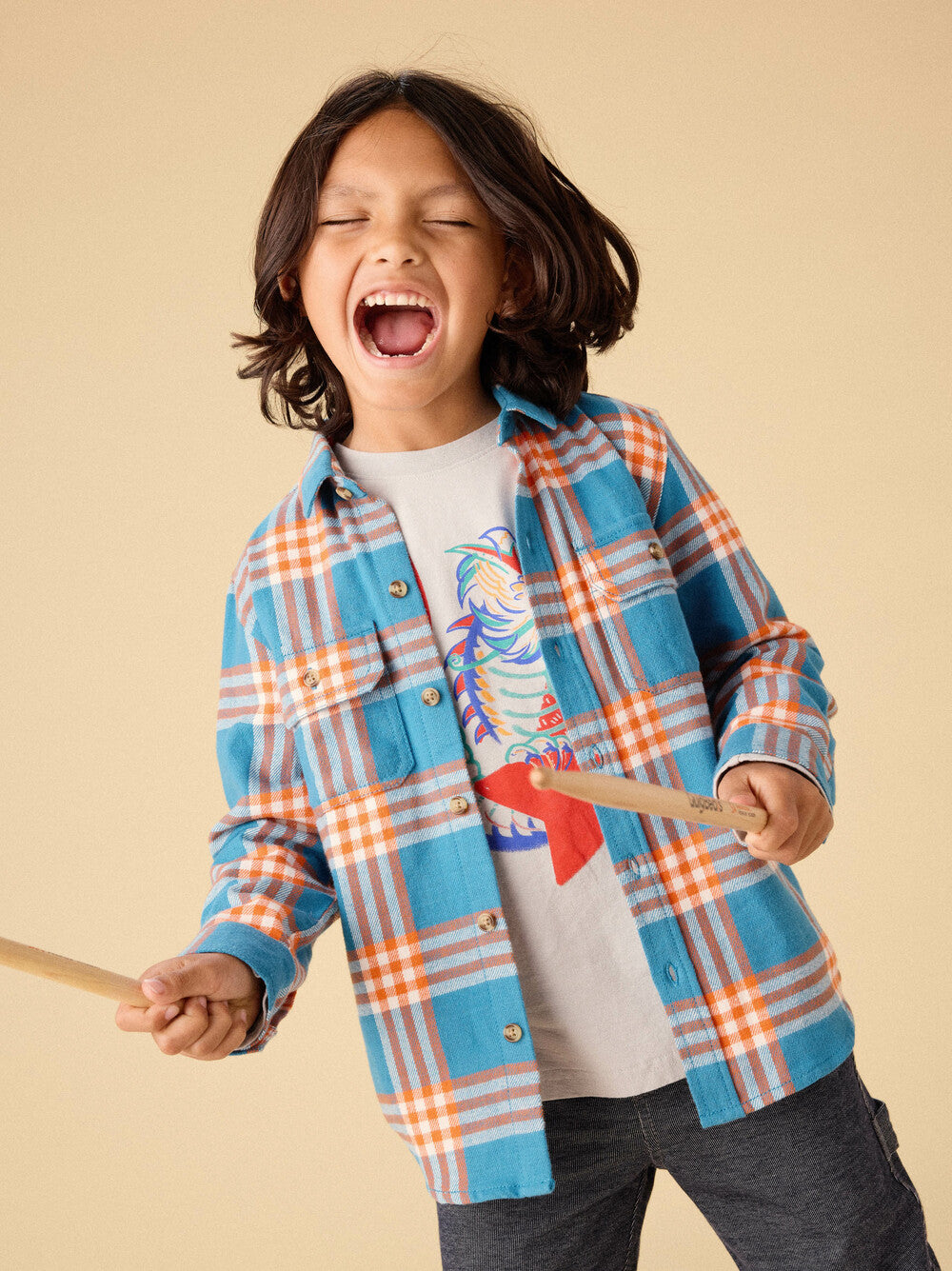 Flannel Button Up Shirt -