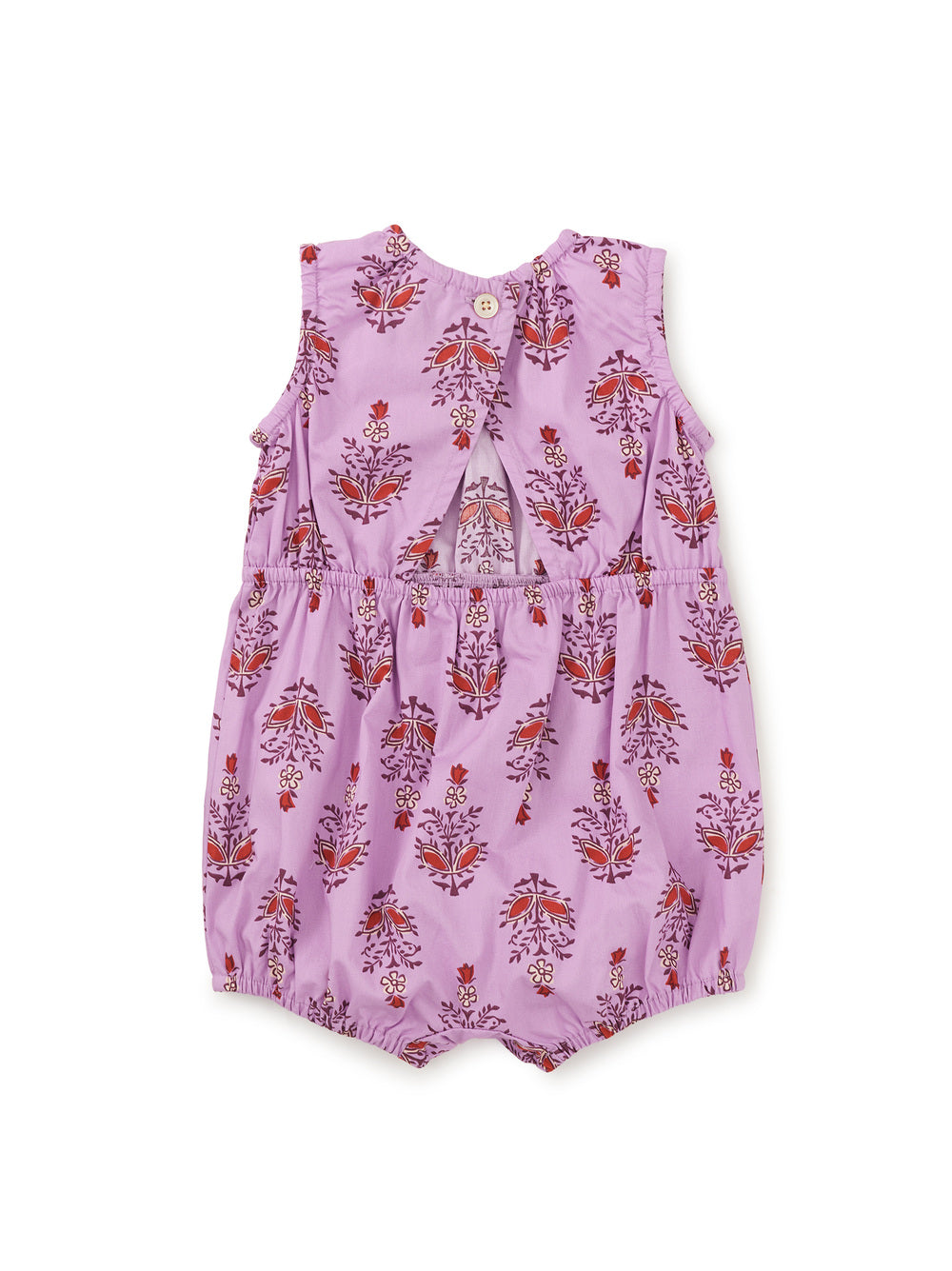 Peek-a-Boo Back Baby Romper - Kalavathi Blockprint