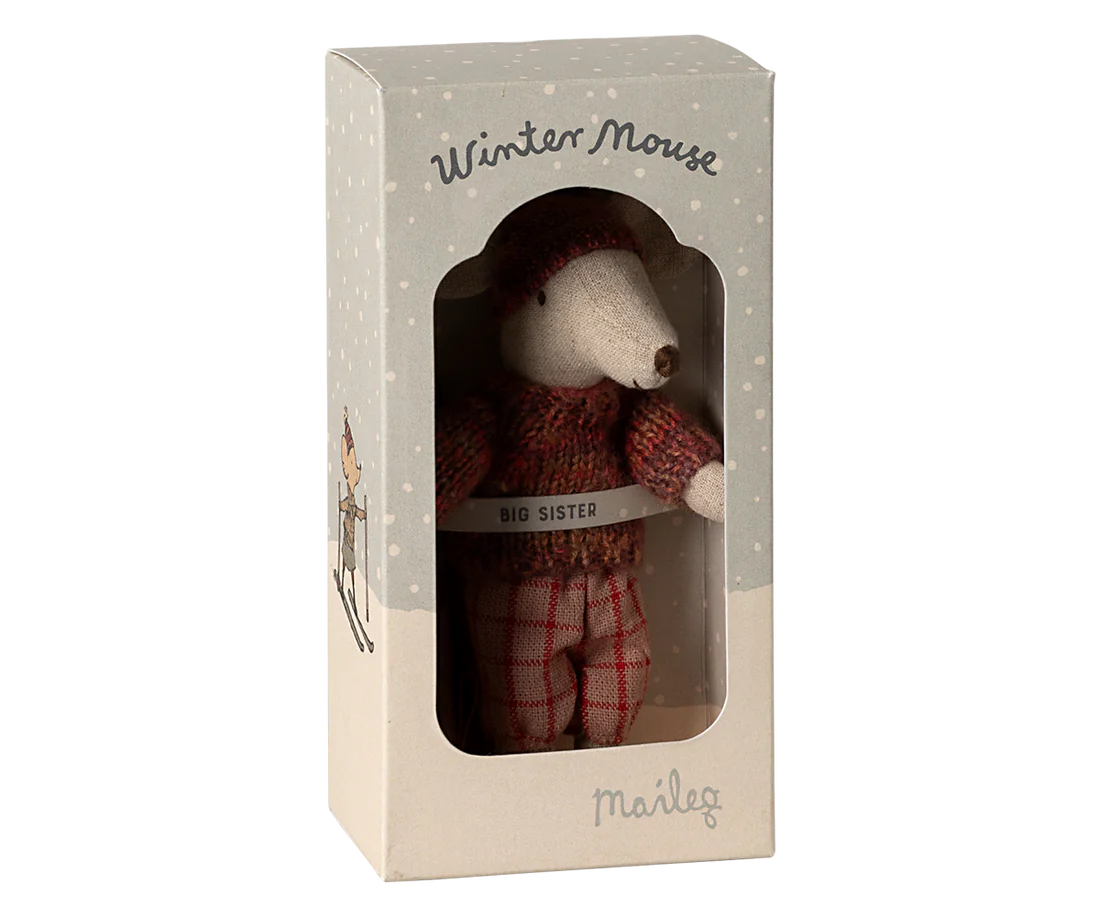 Winter Mouse with Ski Set - Big Sibling
