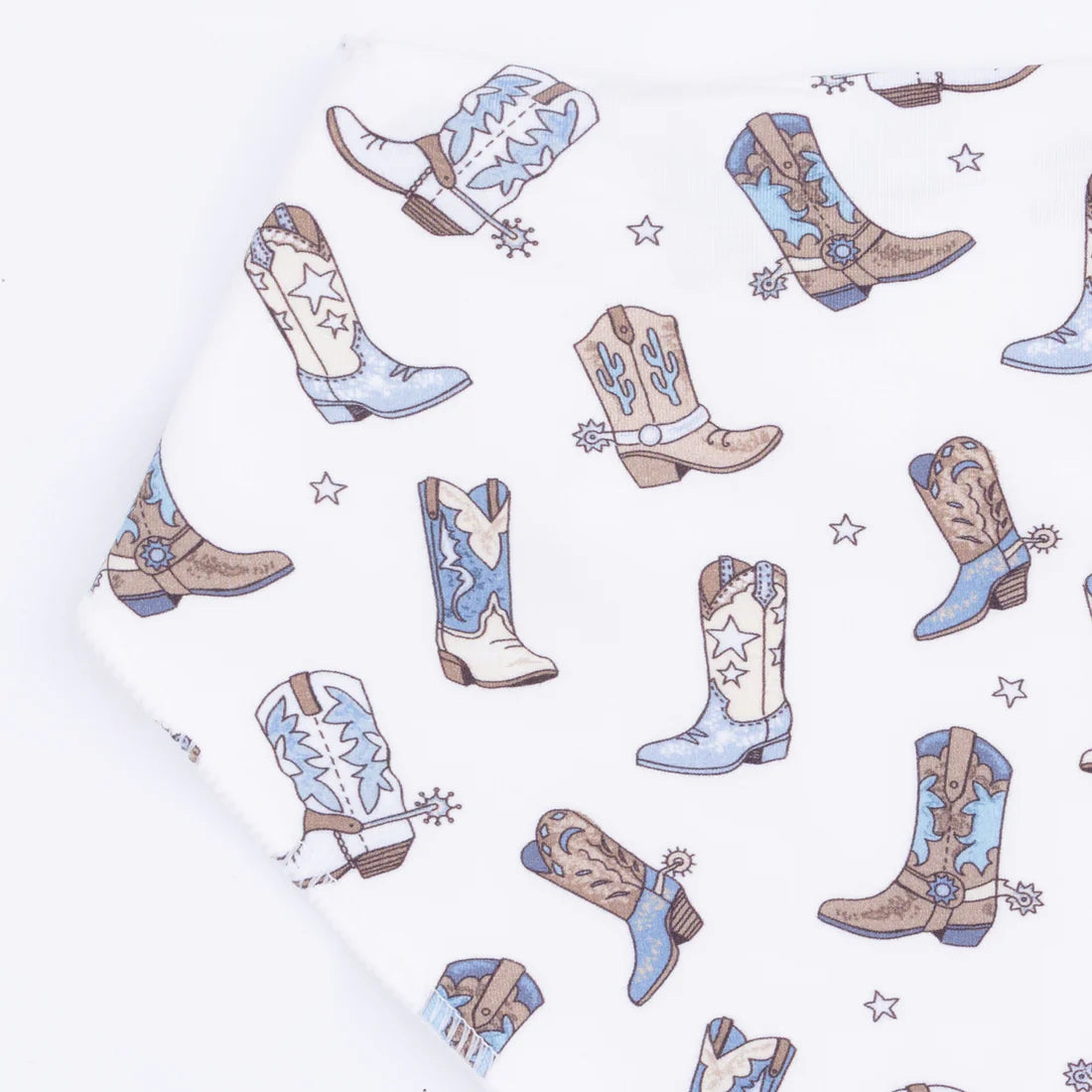 Bandana Bib- Cowboy Boots