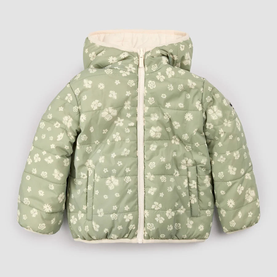Floral Print Reversible Jacket - Sage + Birch