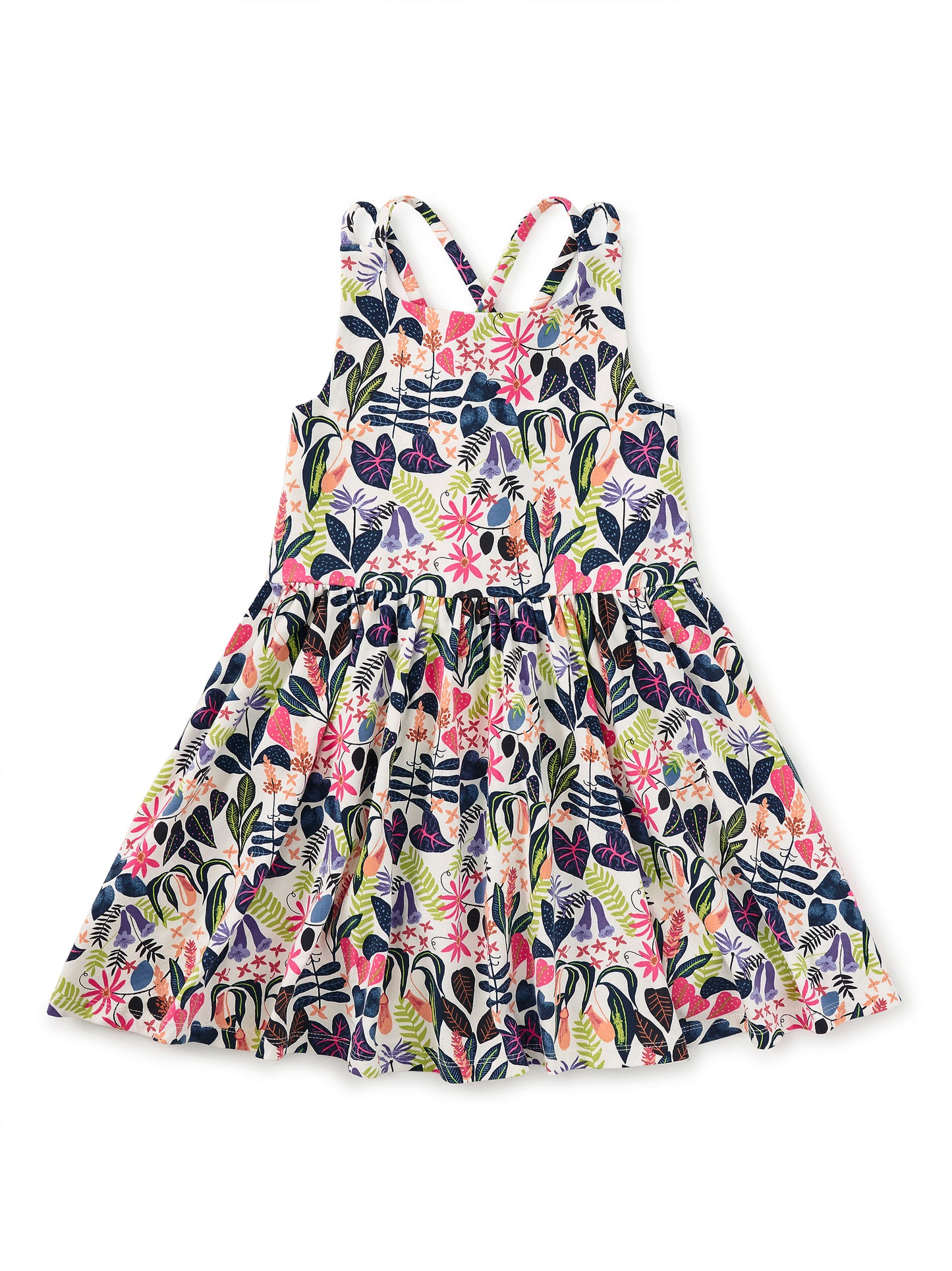 Strappy Back Skirted Toddler Dress - Amazon Rainforest Floral