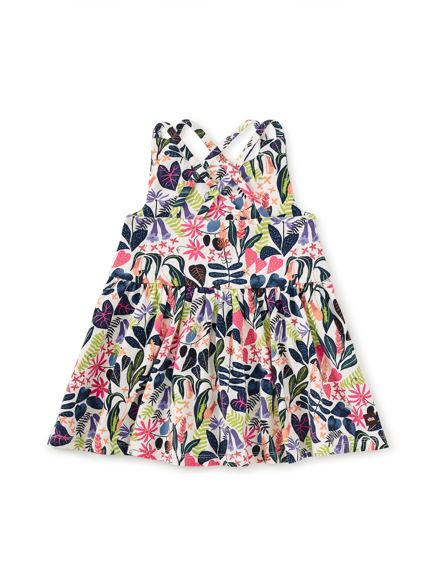 Strappy Back Skirted Baby Dress - Amazon Rainforest Floral