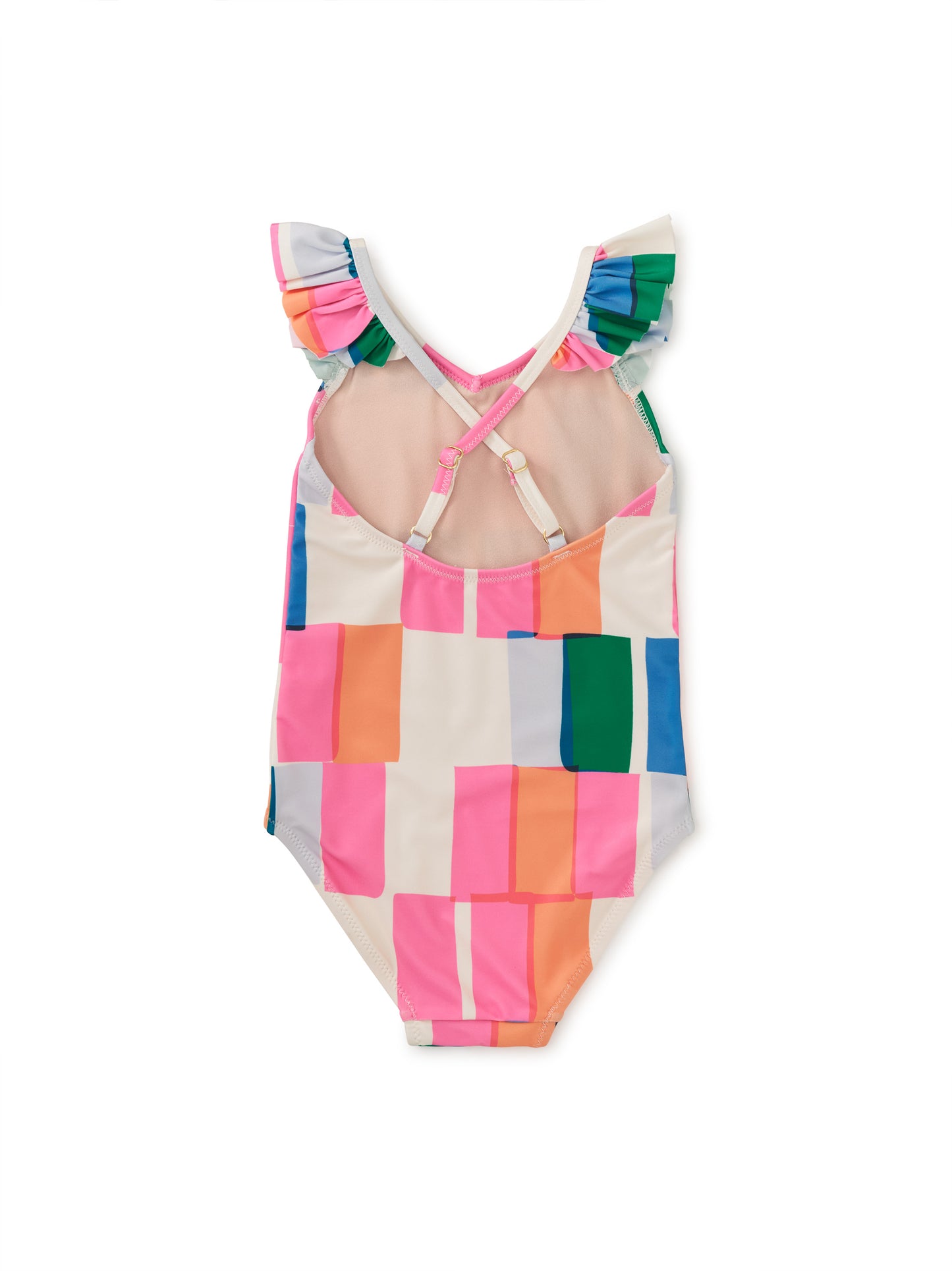 Ruffle One-Piece - Copacabana Tile