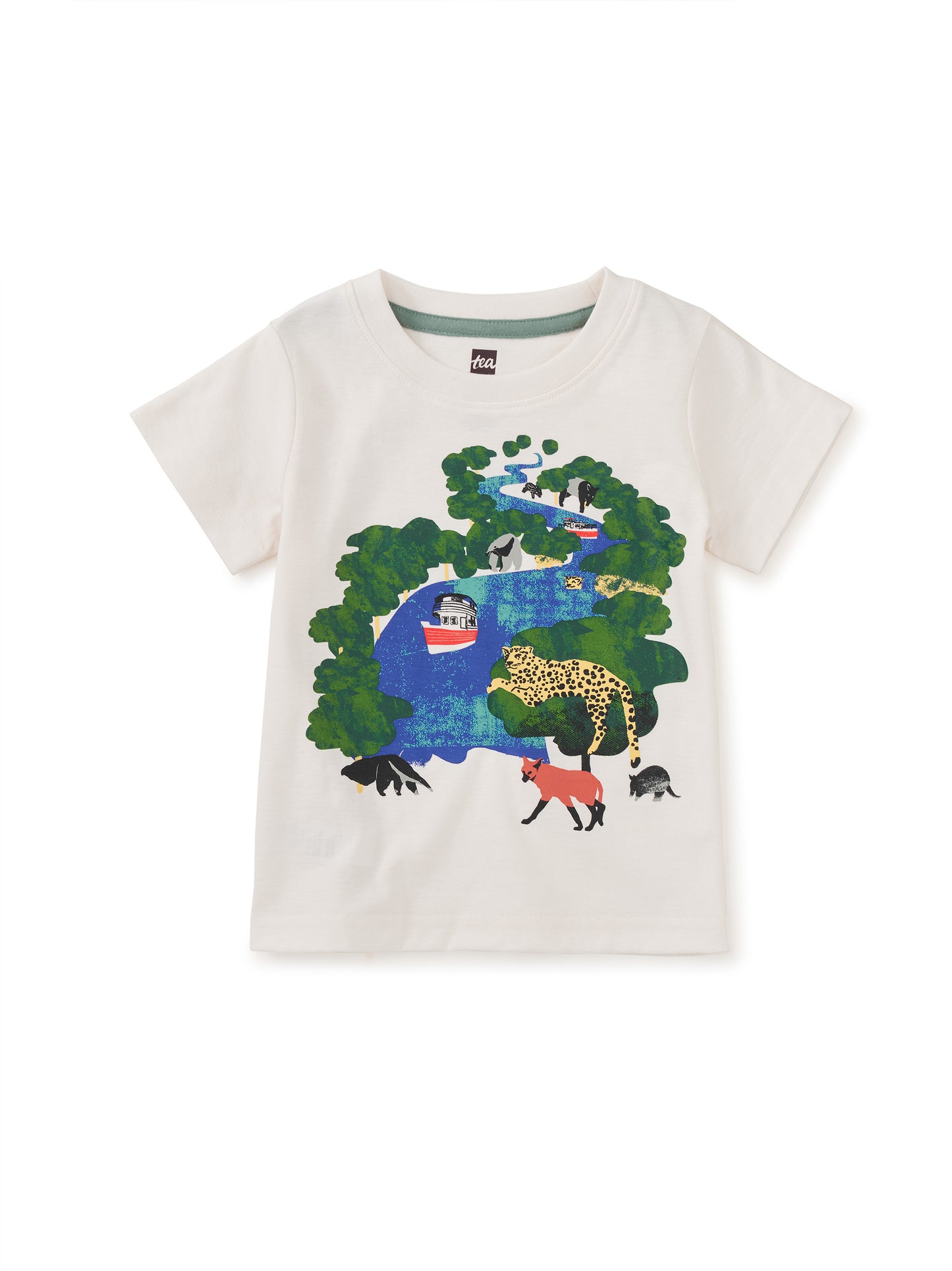Amazon Scenic Graphic Baby Tee - Chalk