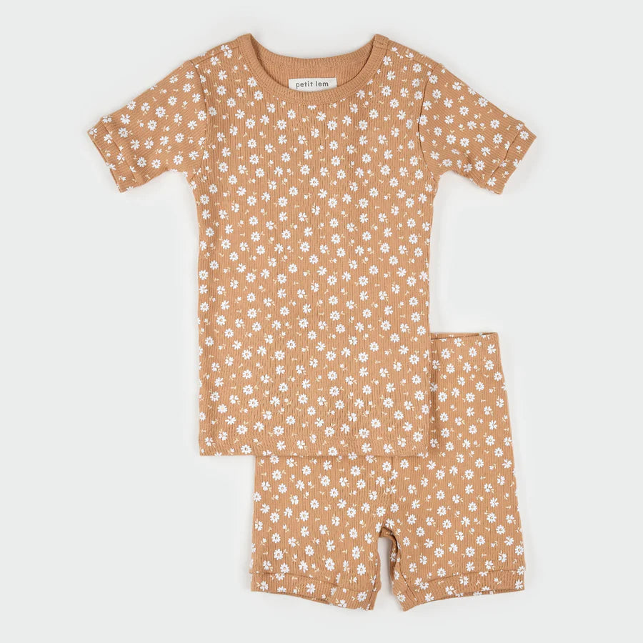 Toddler Summer PJ Set - Rosy Mango Floral