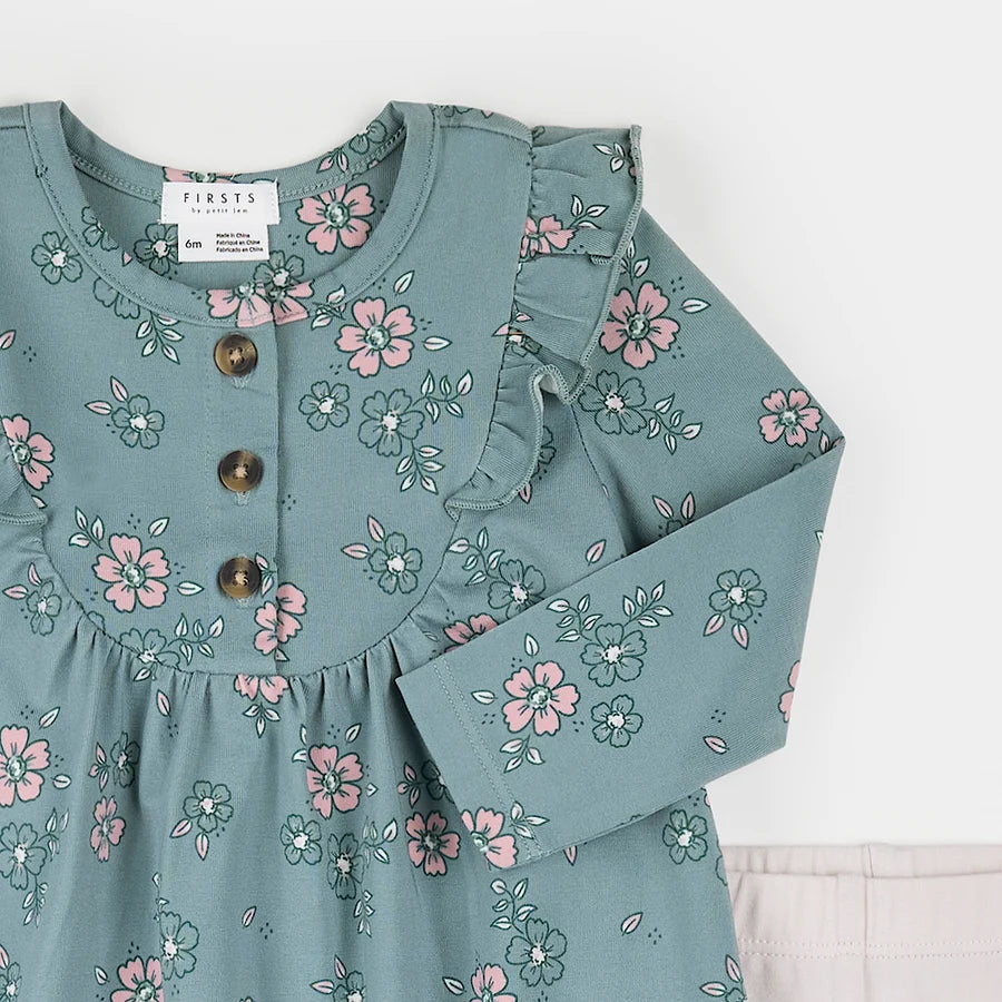 Autumn Bouquet Jersey Dress Set