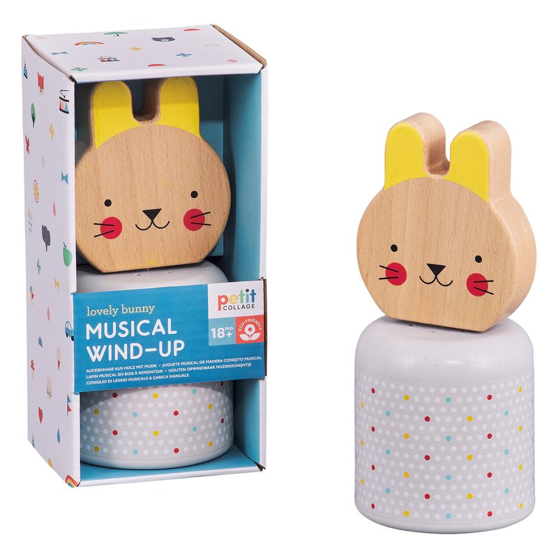 Lovely Bunny Musical Wind-Up - Petit Collage