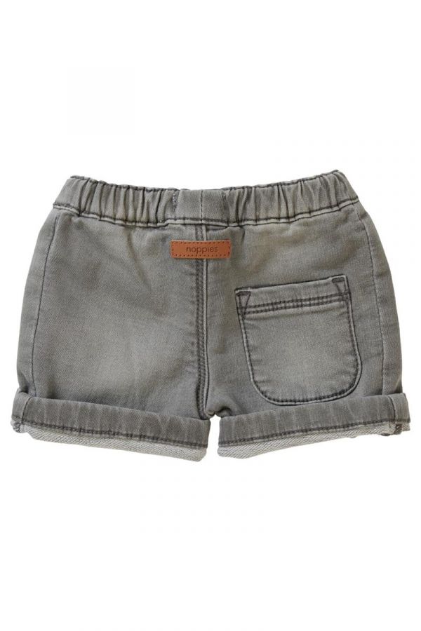 Burke Denim Shorts - Light Grey