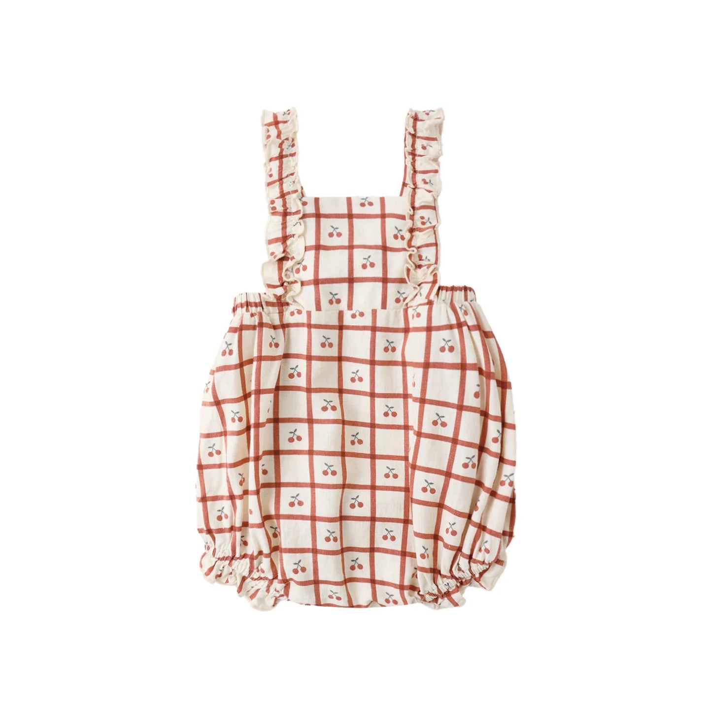 Chiara Romper Cherry Check
