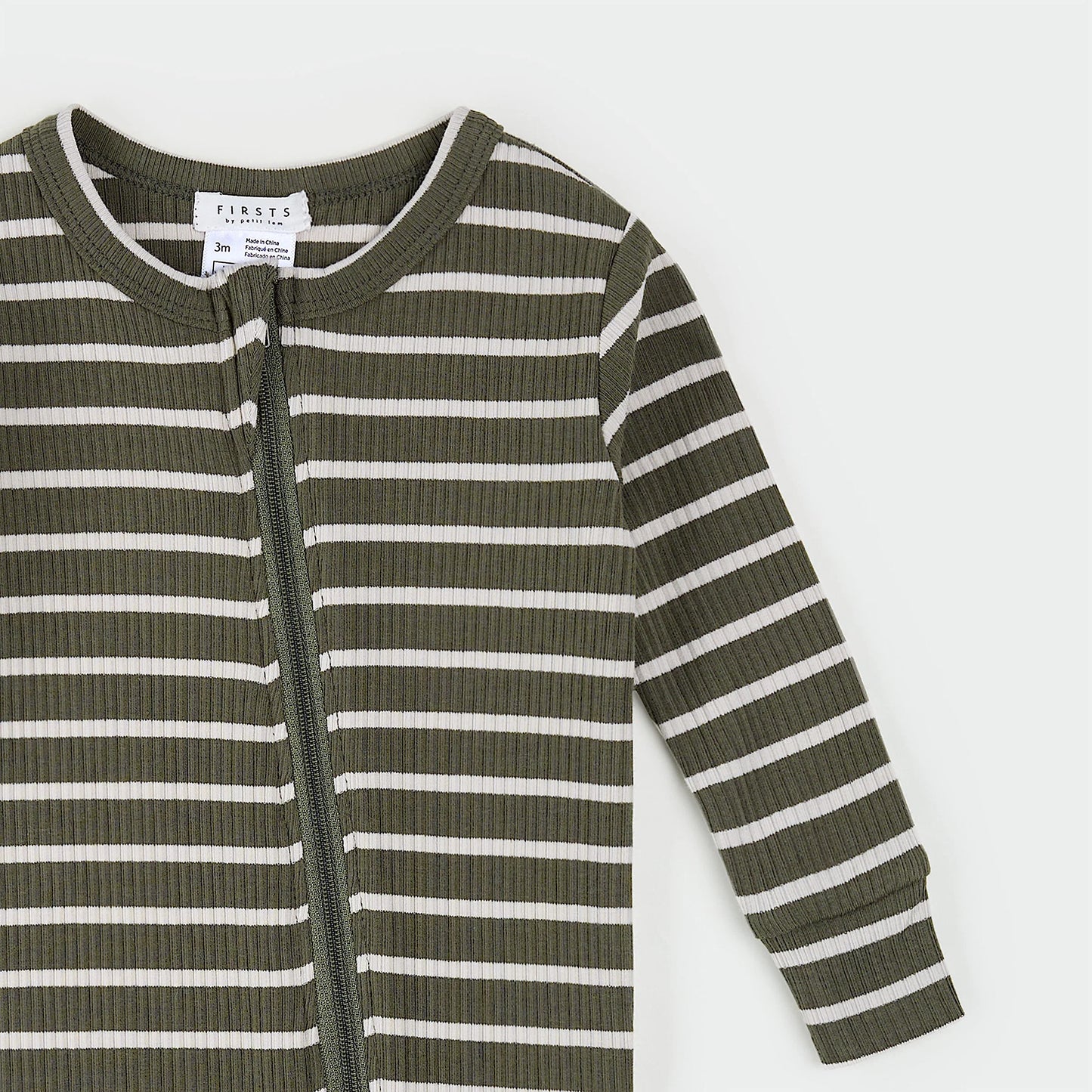 Farm Green Striped Modal Rib Sleeper
