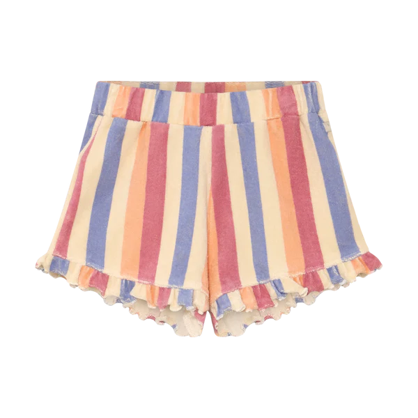 Terry Striped Shorts Heather Rose