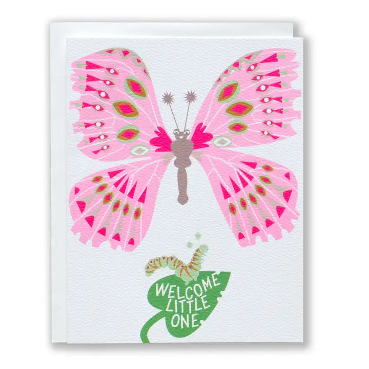 Welcome Little Caterpillar Card