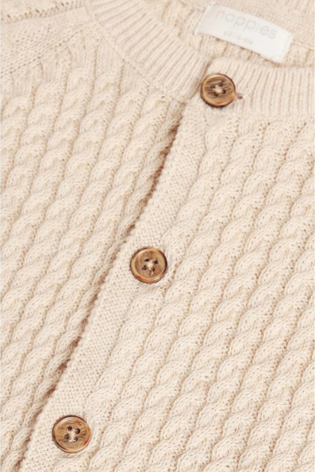 Noppies Newborn Cardigan - Sand Melange