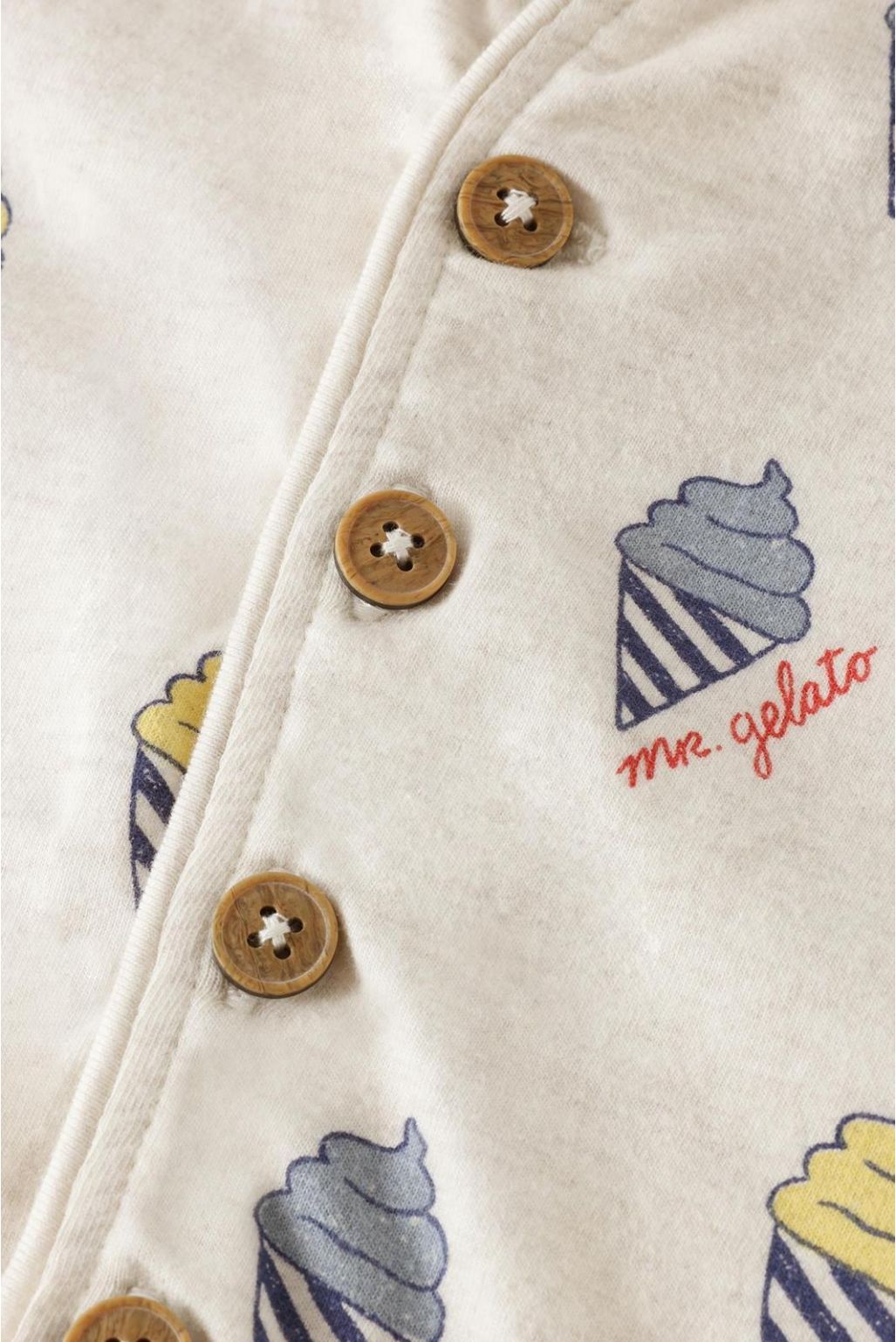 play suit all over print - oatmeal melange - Nappies