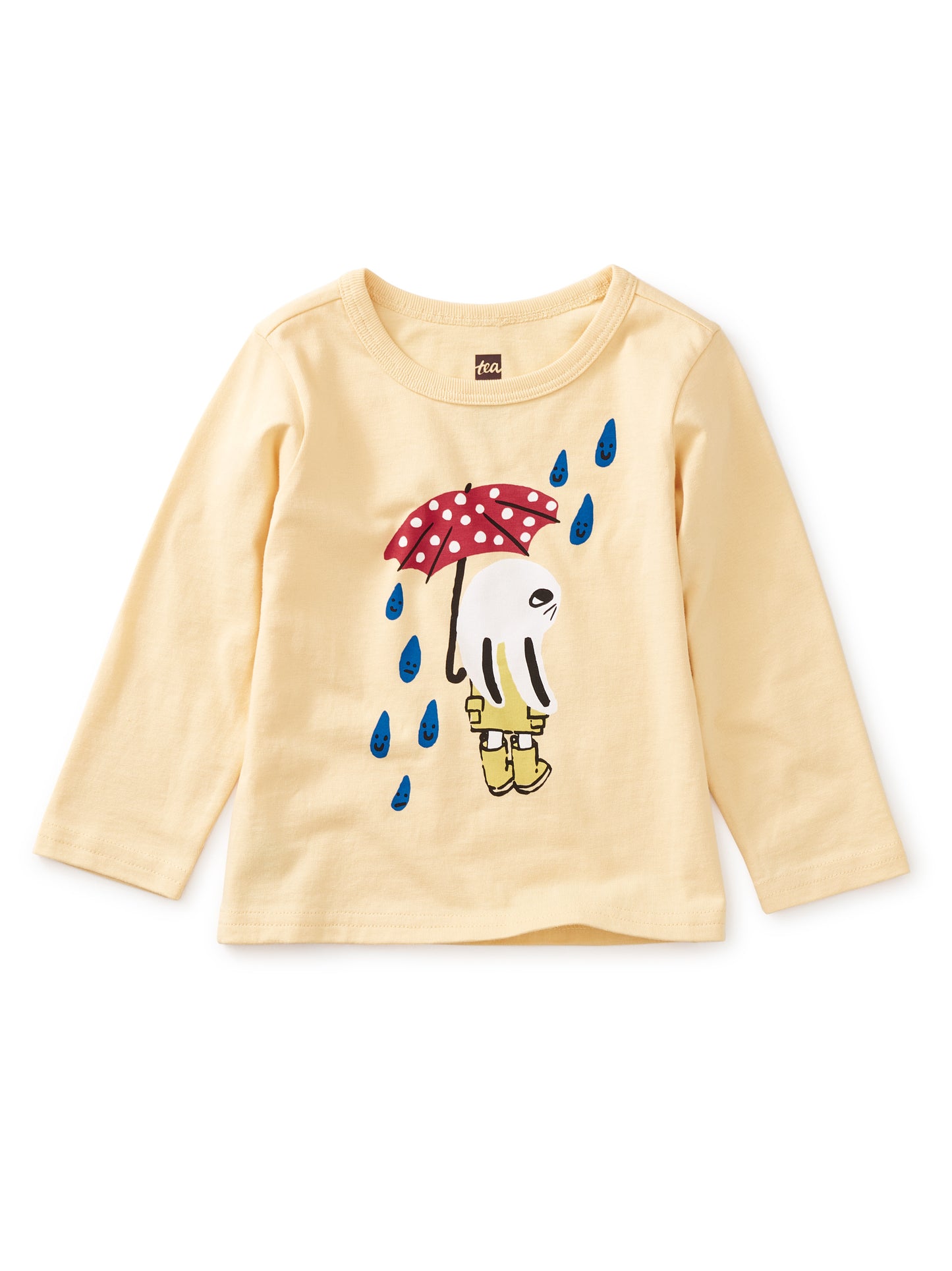 Rainy Rabbit Graphic Long Sleeve Tee