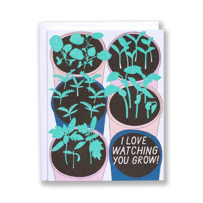 Watching You Grow Seedlings Card