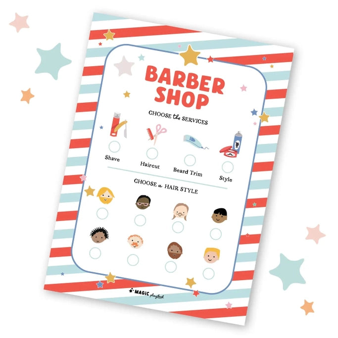 Barber Shop Pretend Notepad