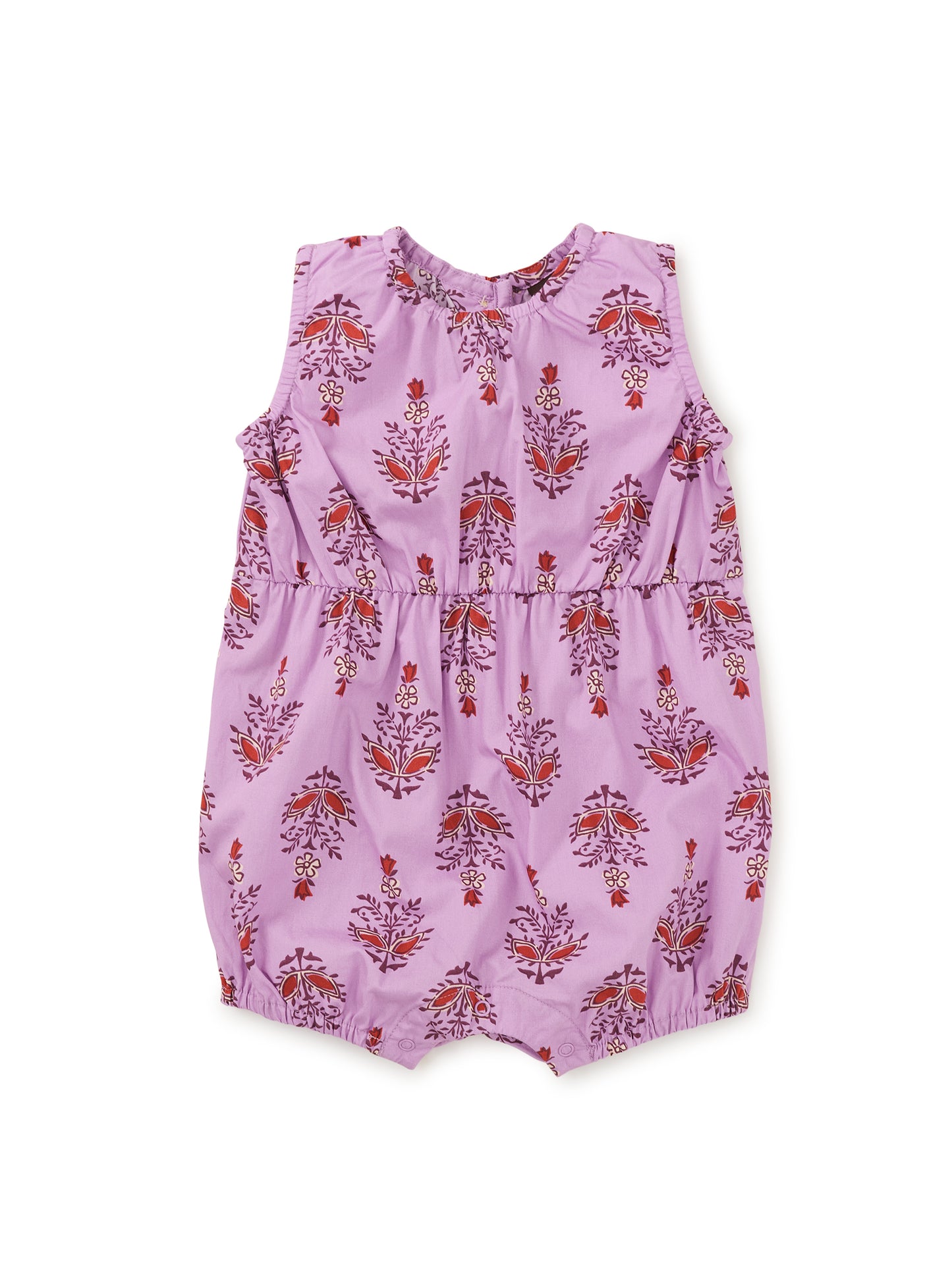 Peek-a-Boo Back Baby Romper - Kalavathi Blockprint