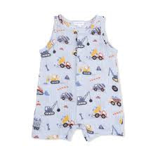 Sleeveless Shortie Romper - Crayon Construction