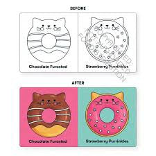 Cat Donuts Color Magic Bath Book