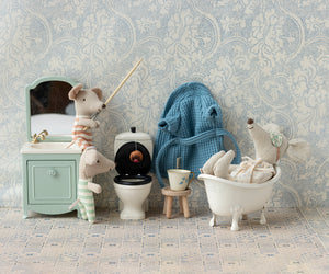 Bathrobe for Mouse-Dusty Blue