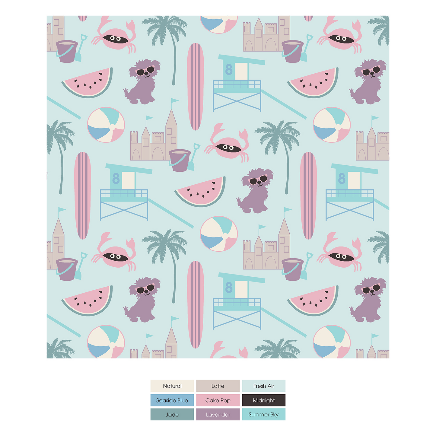 Short-Sleeve + Shorts Two Piece Pajama Set - Fresh Air Beach Day