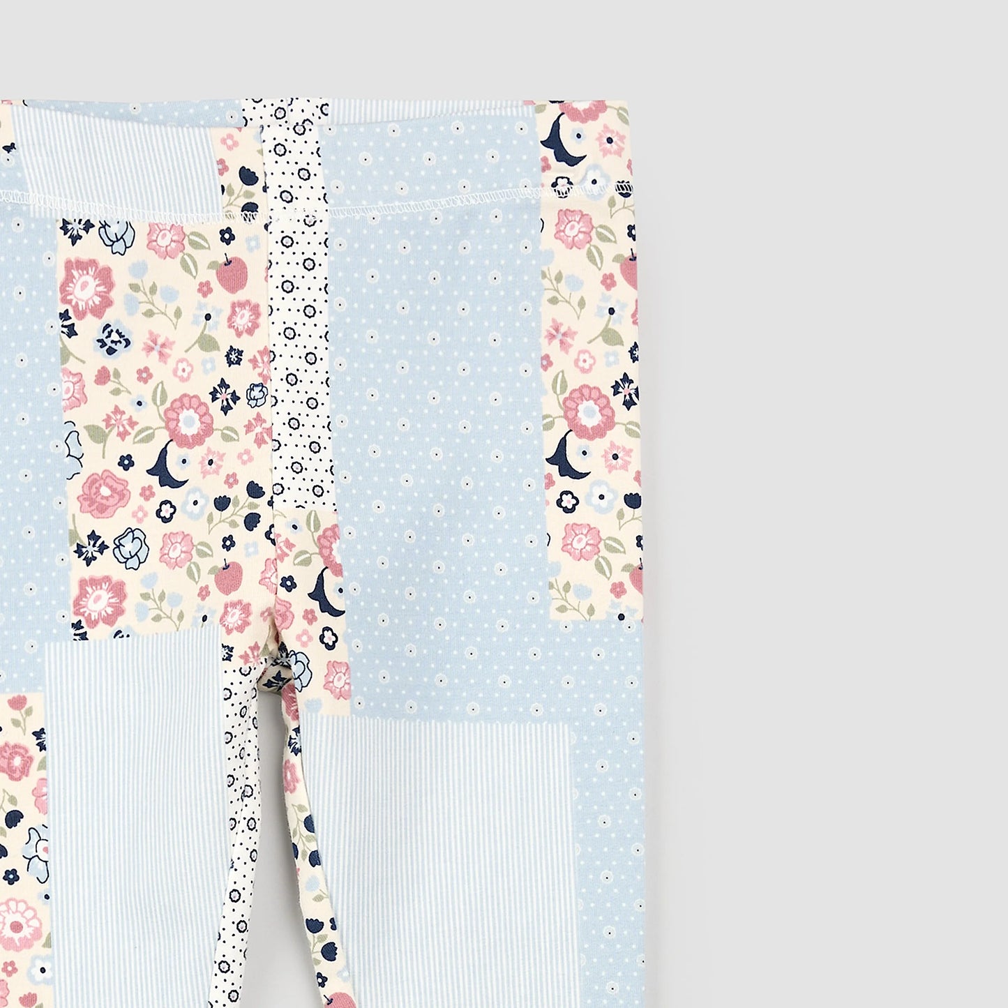 Floral Patchwork Print on Celestial Leggings