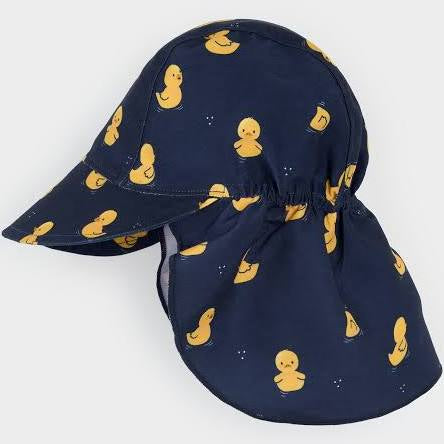 Rubber Ducks on Navy Flap Hat
