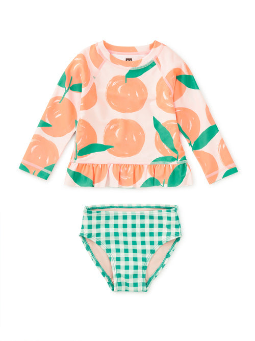 Rash Guard Baby Swim Set, Valencia Orange