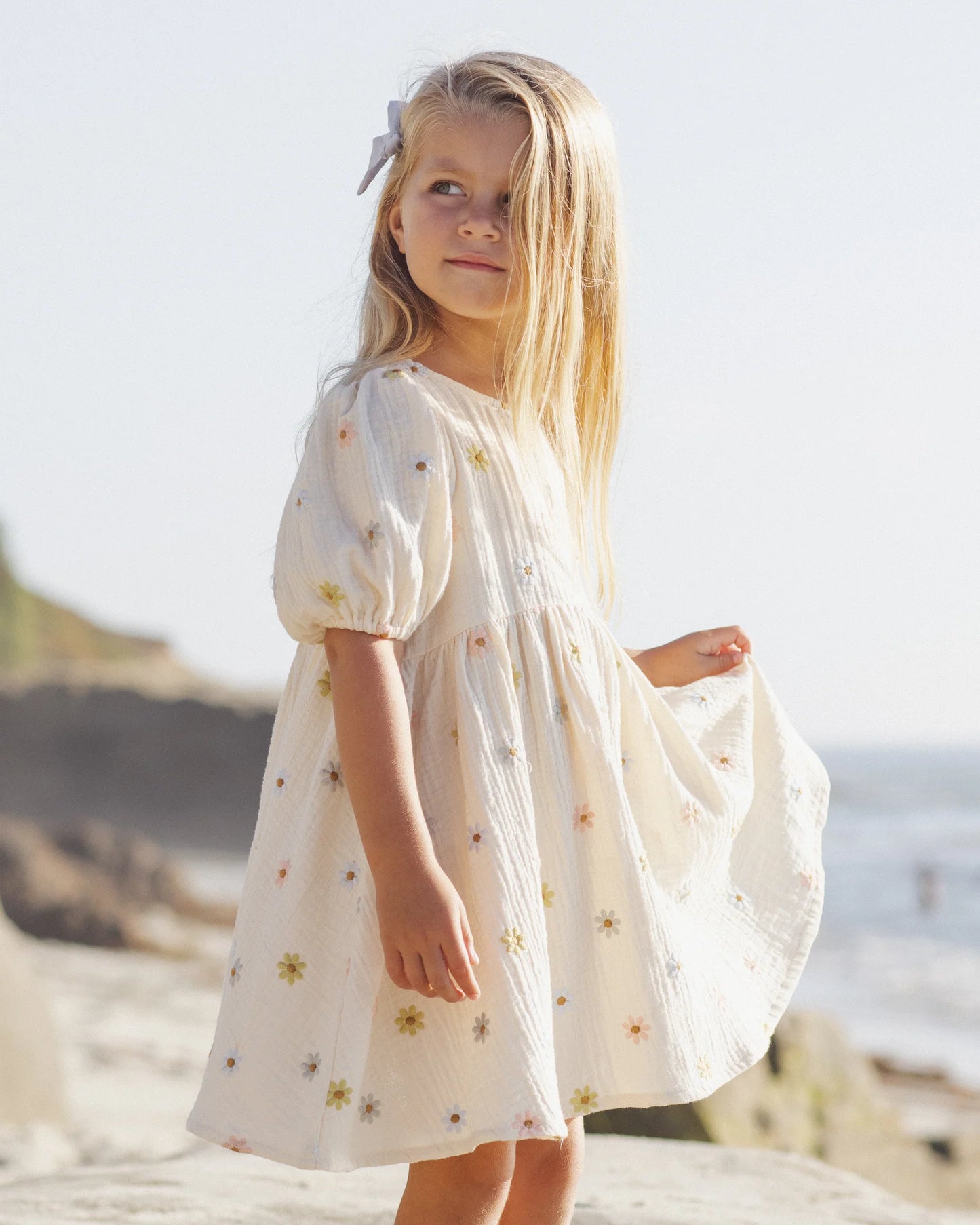 Marley Dress Embroidered Daisies
