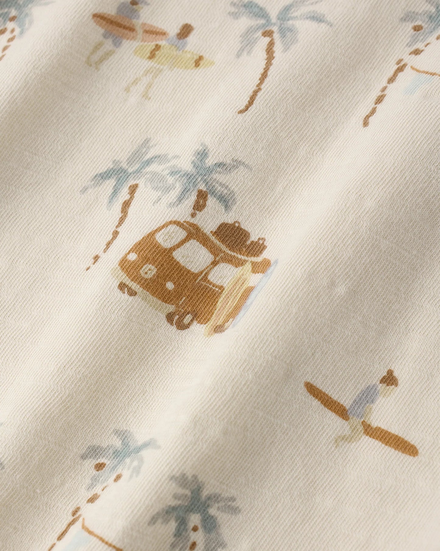 Relaxed Bubble Romper Surf Town