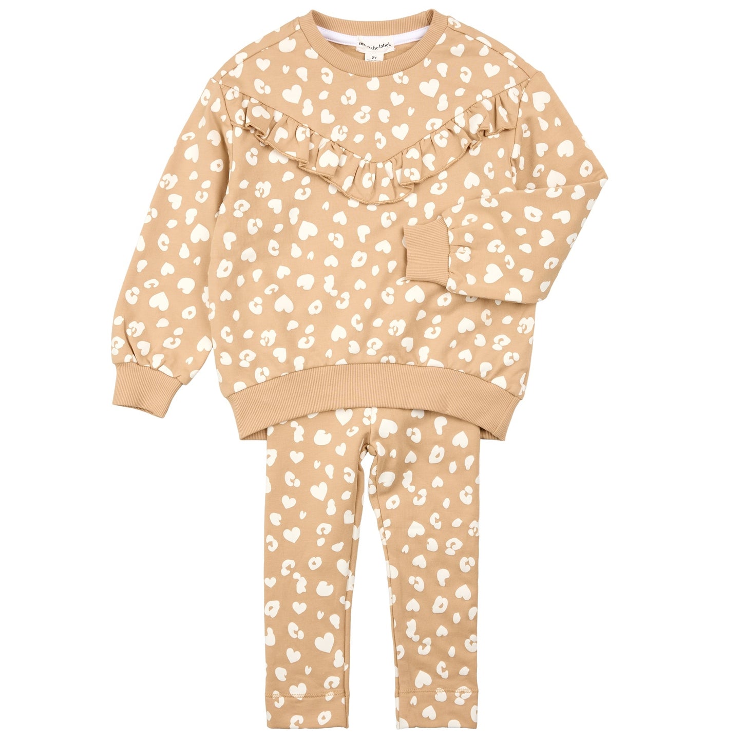 2 piece Set-Top and Legging Knit-Camel (25FMW09E01-B)