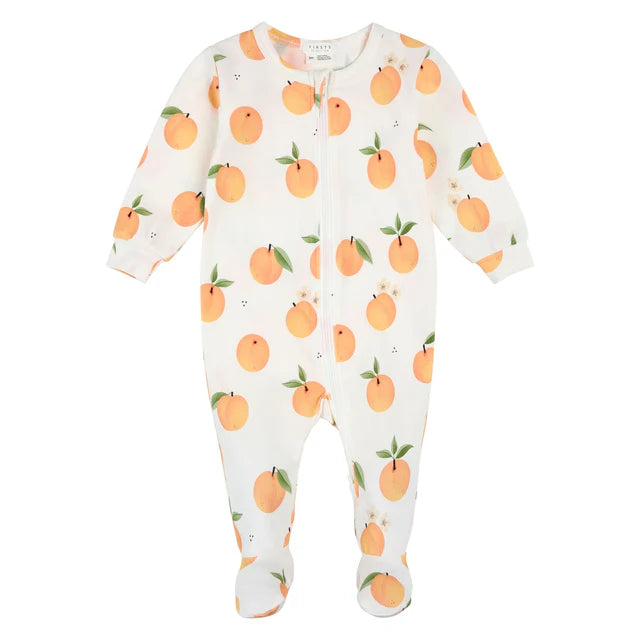 Footed Sleeper - Peaches