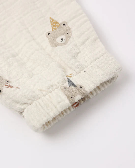 Woven Jumpsuit Party Bears
