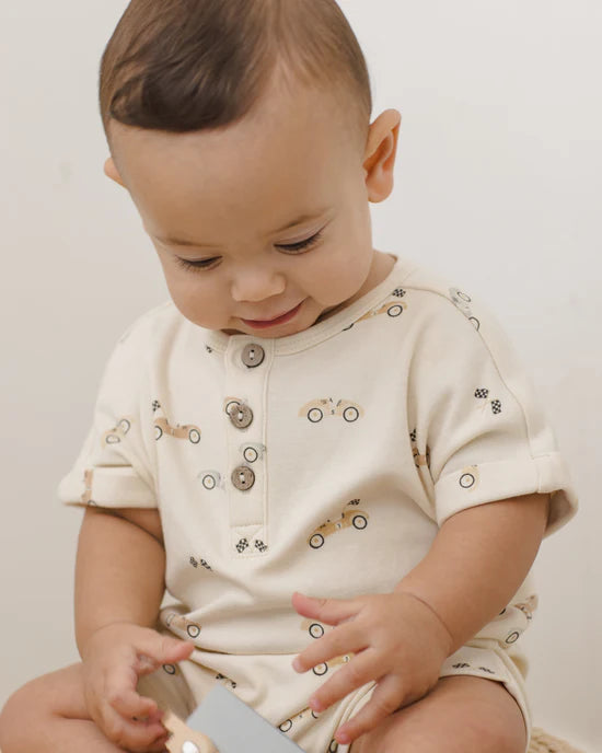 Short Sleeve One-Piece Race Car