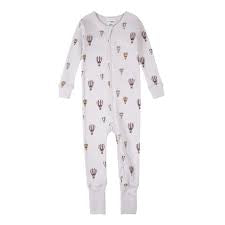 Space Rockets Pajamas -Purple-Convertible