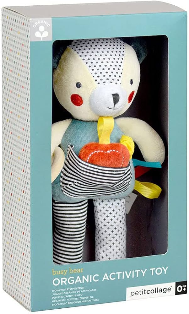 Organic Busy Bear Activity Toy - Petit Collage