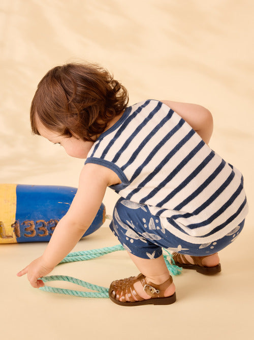 Terrycloth Tank & Shorts Baby Set