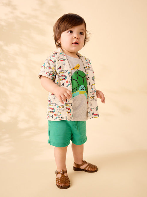 Printed Camp Shirt