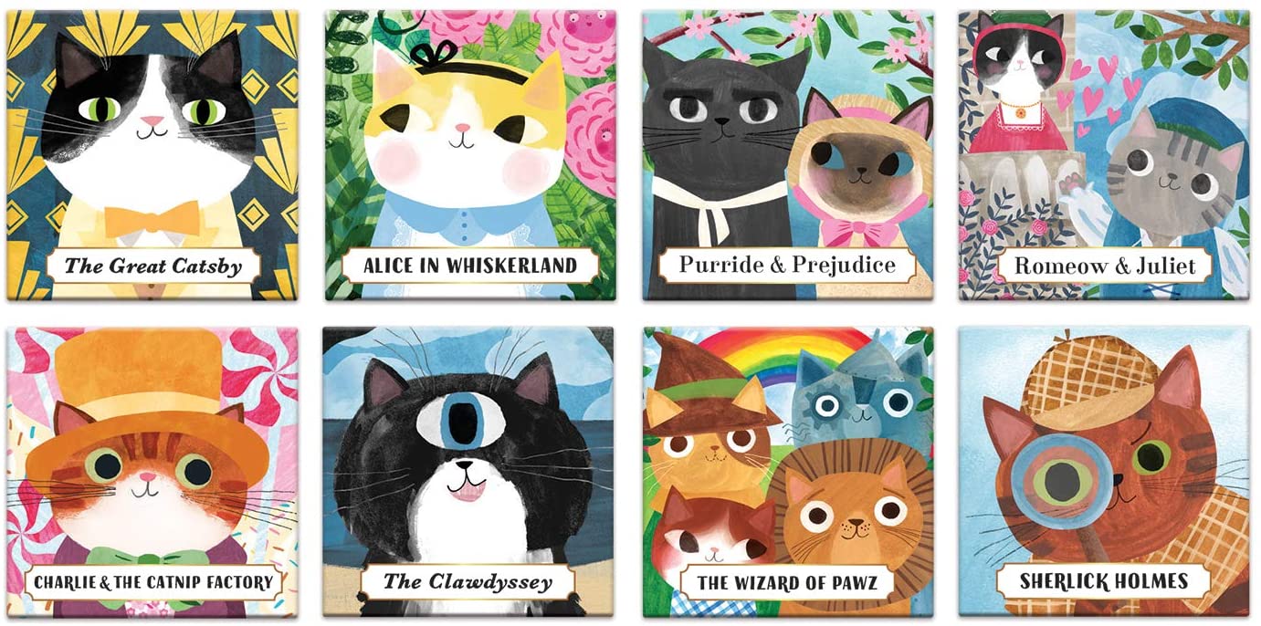 Bookish Cat Magnets - Mudpuppy