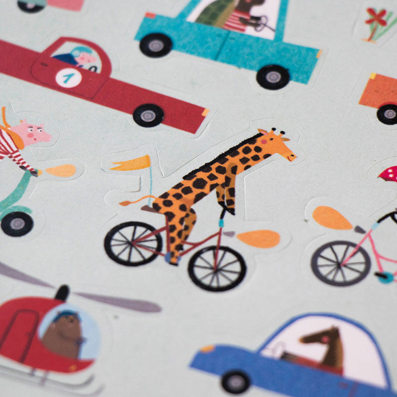 STICKER ACTIVITY SET - CITY, SEA & SPACE MIX