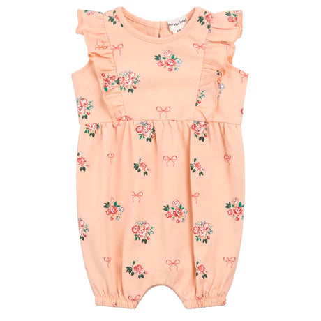 Peach Knit Romper