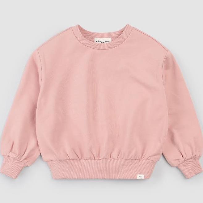 Pink sweatshirt knit