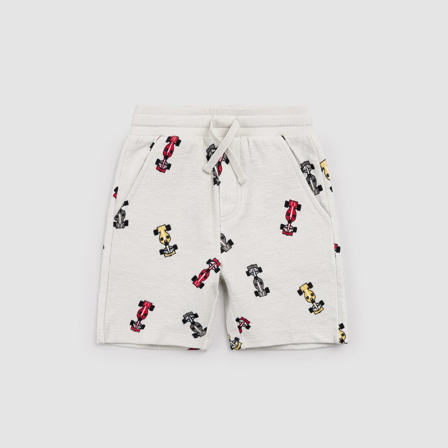 Race Cars on Grey Shorts