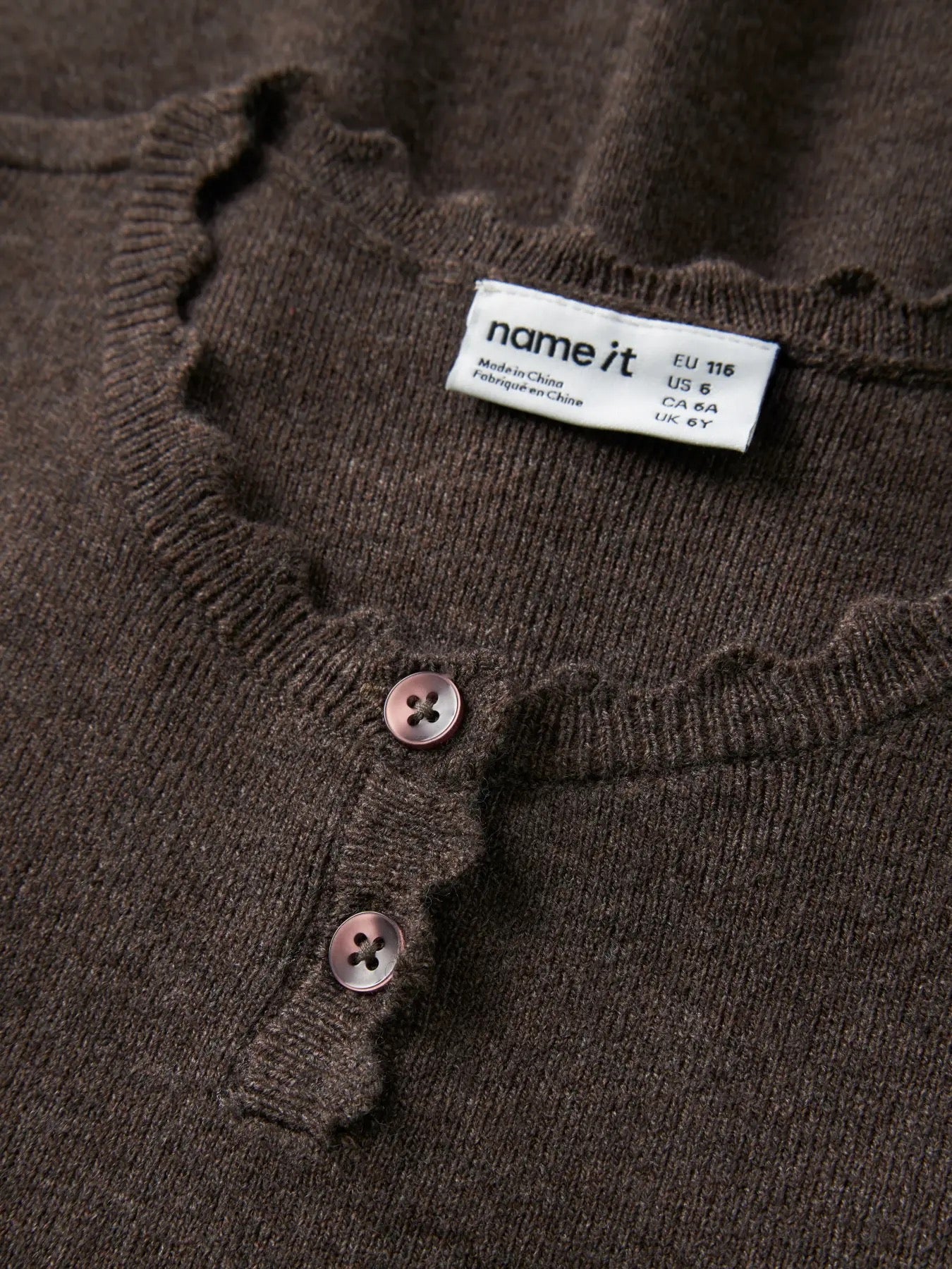 Nalie Knit Dress - Brown Melange