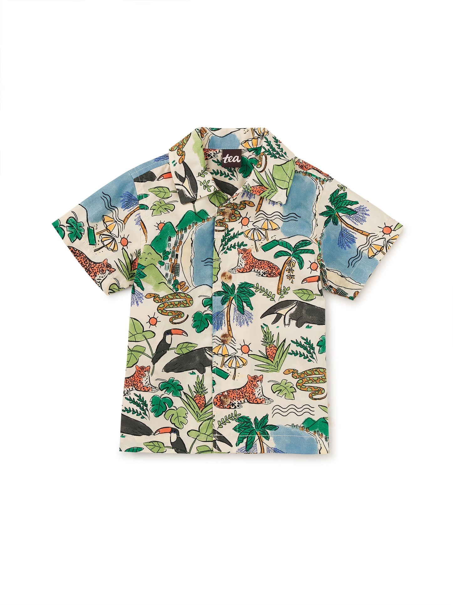 Printed Baby Camp Shirt - Rio Animal Scenic