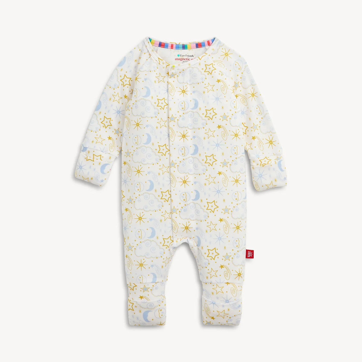 Magnetic Convertible Coverall - Star Signs Blue